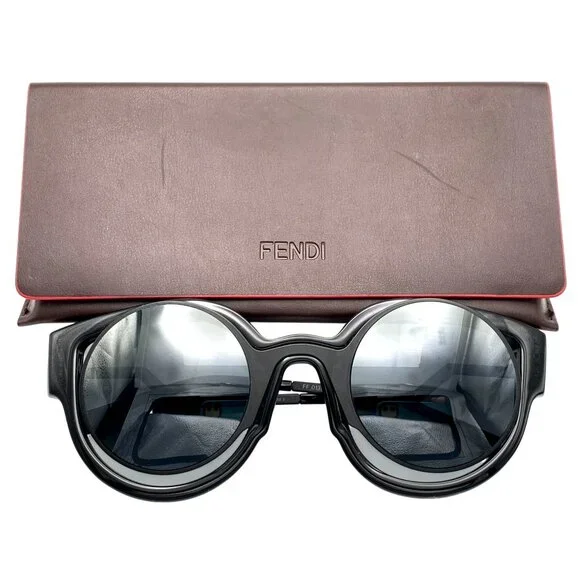 Fendi Paradeyes Black Sunglasses Women Cat Eye Tinted (FF 0137/S) w/Case - Picture 3 of 11